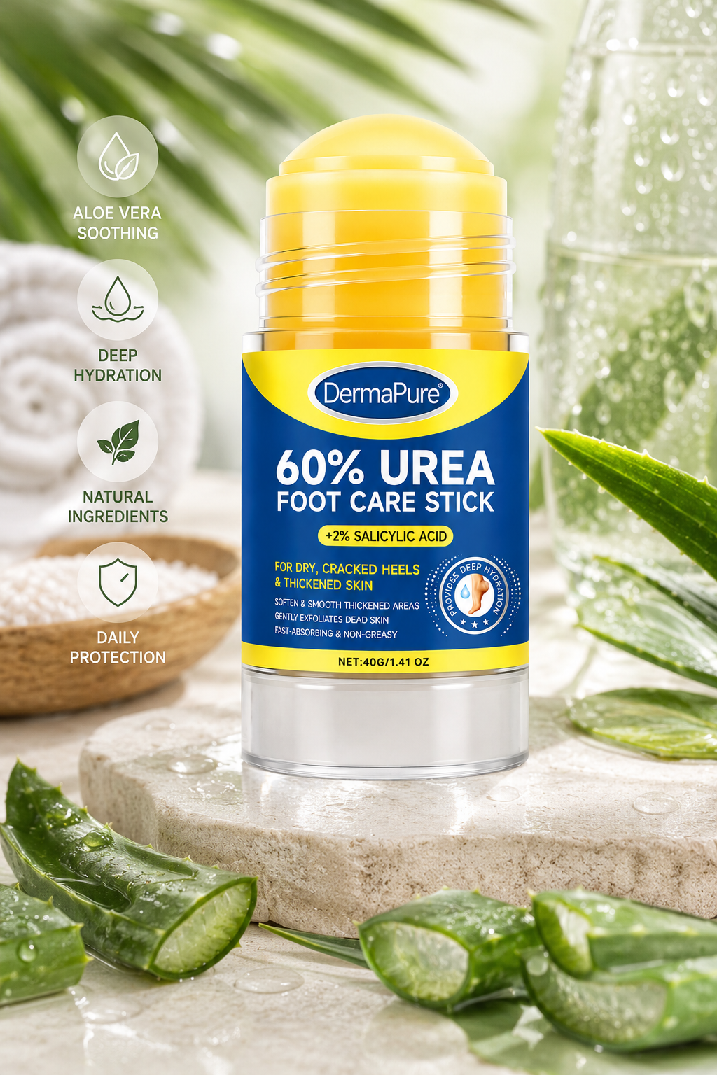 DermaPure urea foot care stick